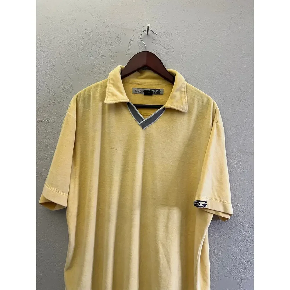 Vintage Guess Jeans USA Velour Polo Shirt Yellow XL Y2K
Surf Retro - Picture 2 of 12